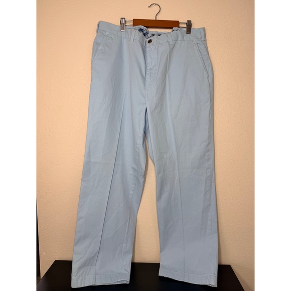 Brooks Brothers Other - Brooks Brothers Clark Fit Chinos Mens 38x30 Light Blue Cotton Straight Leg Pants